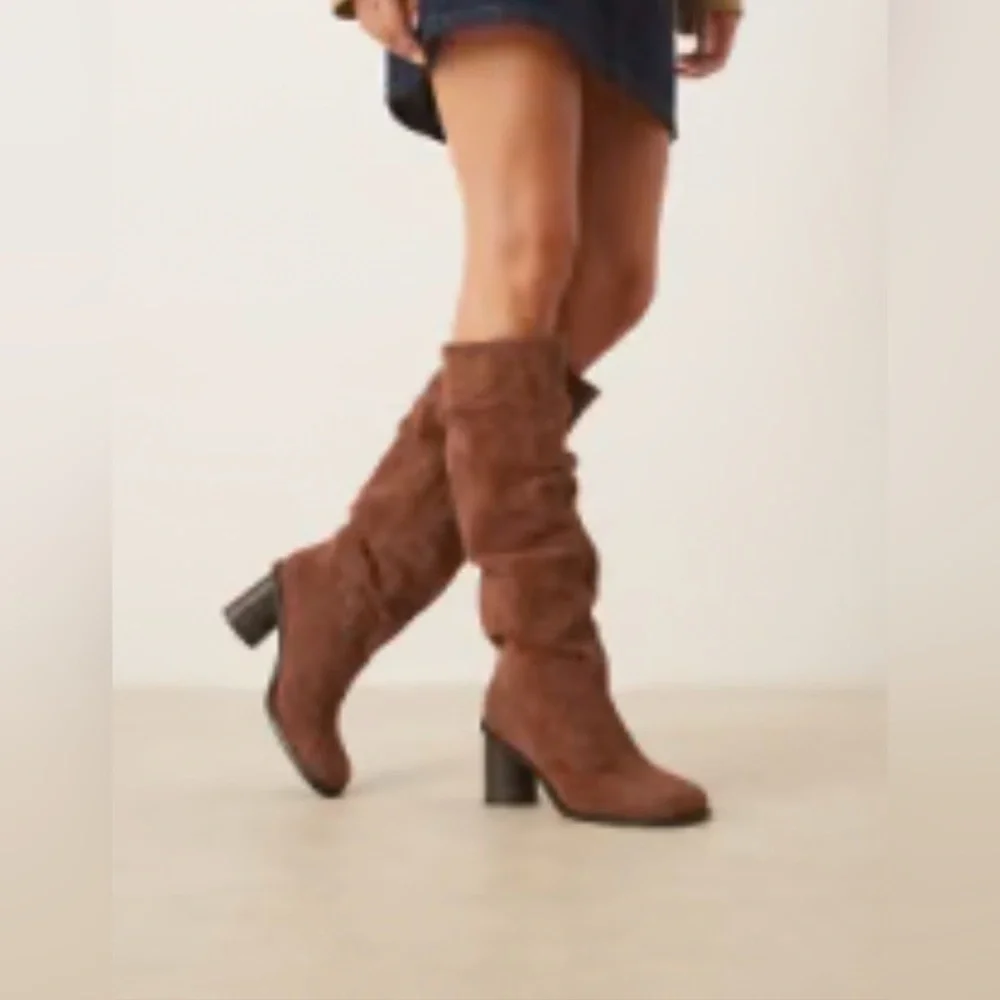 Jeffrey Campbell knee high womens suede boots size 6.5